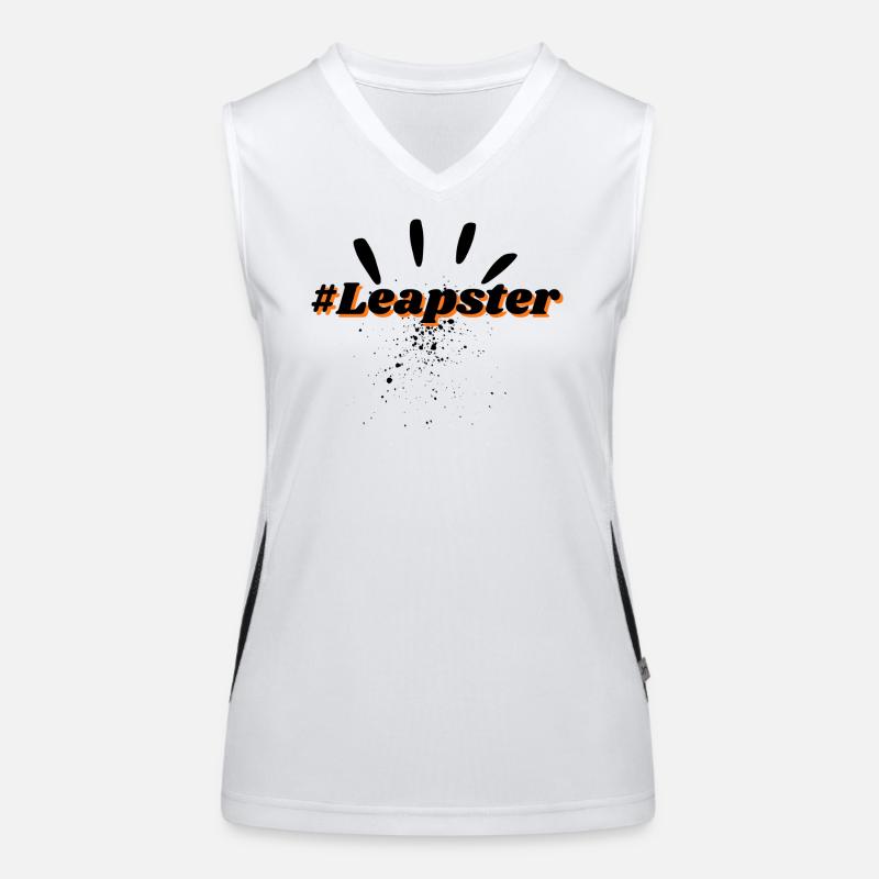 Hash tag Slogan Leapster Débardeur respirant contrasté Femme