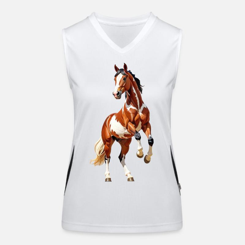 Cheval Débardeur respirant contrasté Femme