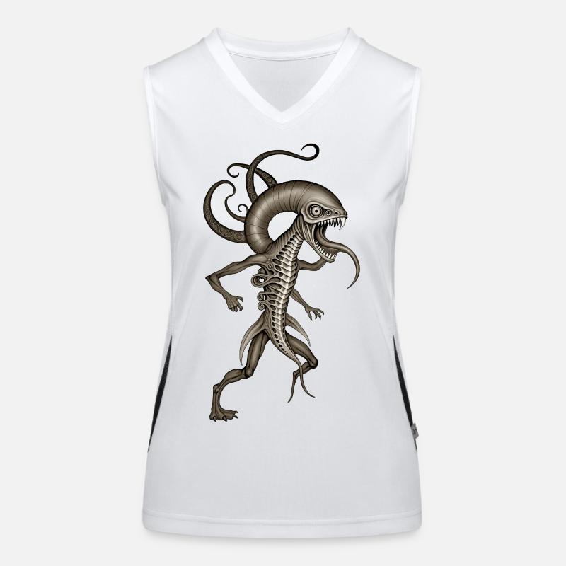 BUG #1 – dunkle Hölle Funktionelles Kontrast-Tank Top für Frauen