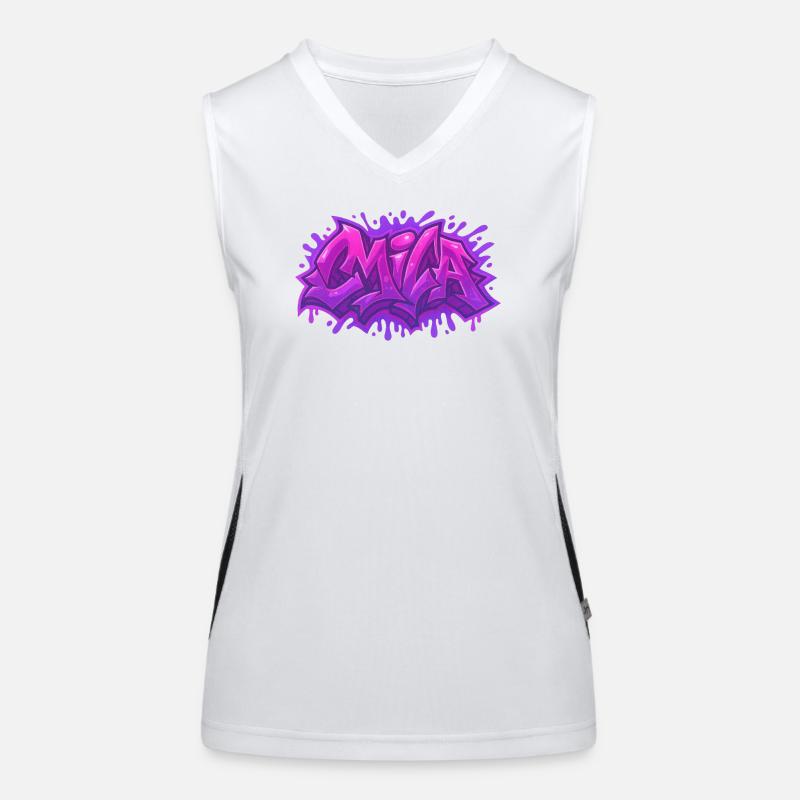 Graffiti MILA Name Gift Ideal Printable Women's Functional Contrast Tank Top