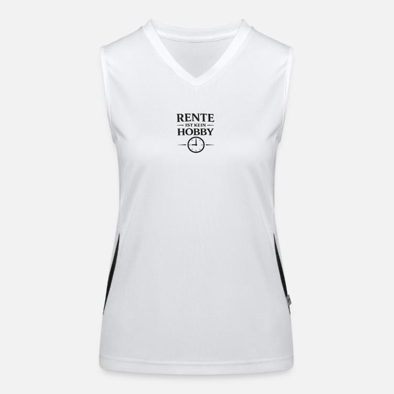 La retraite n’est pas un passe-temps – Typographie de déclaration Débardeur respirant contrasté Femme