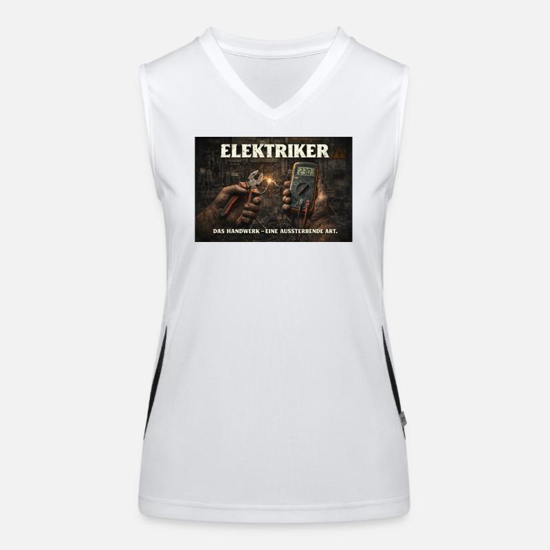 Elektriker Funktionelles Kontrast-Tank Top für Frauen