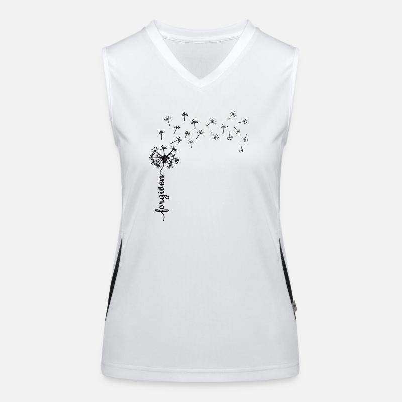 Forgiven Dandelion design Women's Functional Contrast Tank Top