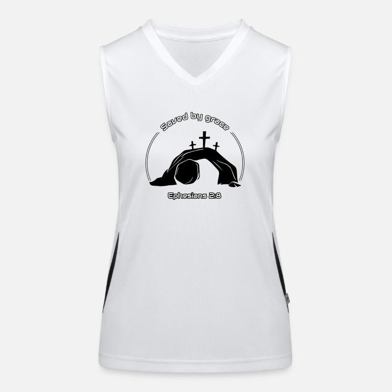 Saved by grace Women's Functional Contrast Tank Top