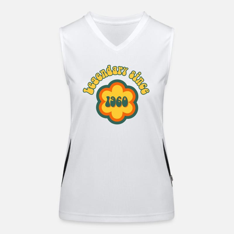 Legendary since 1960 Birthday Retro Women's Functional Contrast Tank Top