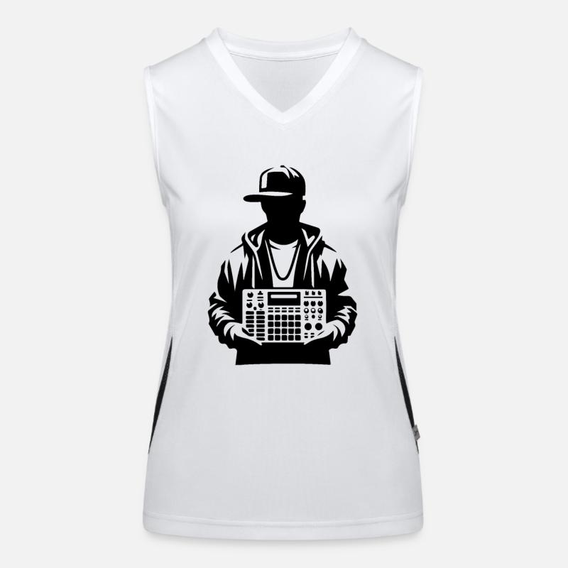 Beatmaker Halte-Sampler Funktionelles Kontrast-Tank Top für Frauen