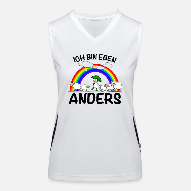 Anders sein Einzigartig Funktionelles Kontrast-Tank Top für Frauen