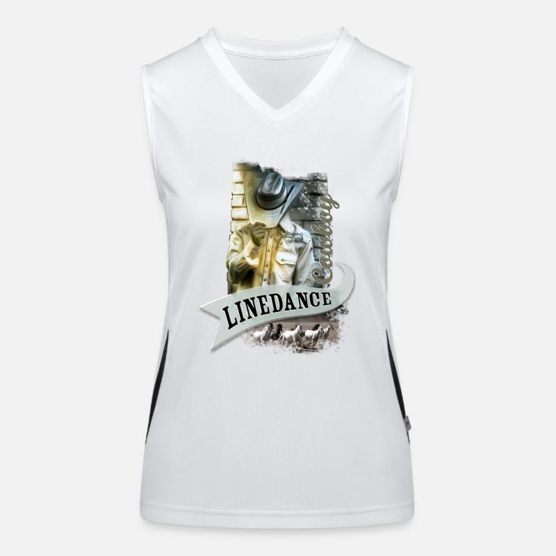 kl_linedance56 Funktionelles Kontrast-Tank Top für Frauen