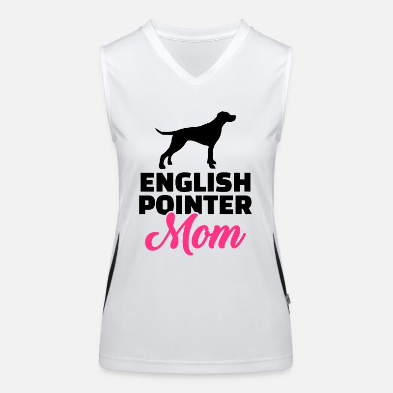 English Pointer Funktionelles Kontrast-Tank Top für Frauen