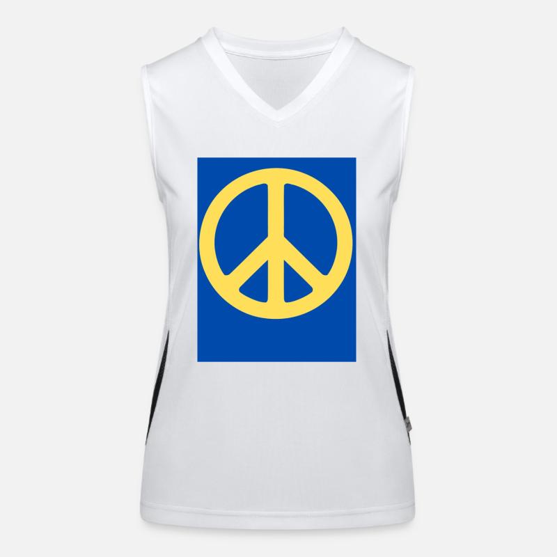 Frieden Funktionelles Kontrast-Tank Top für Frauen