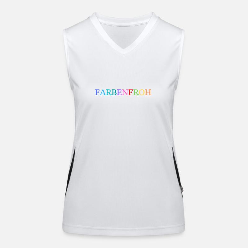 Farbenfroh Funktionelles Kontrast-Tank Top für Frauen