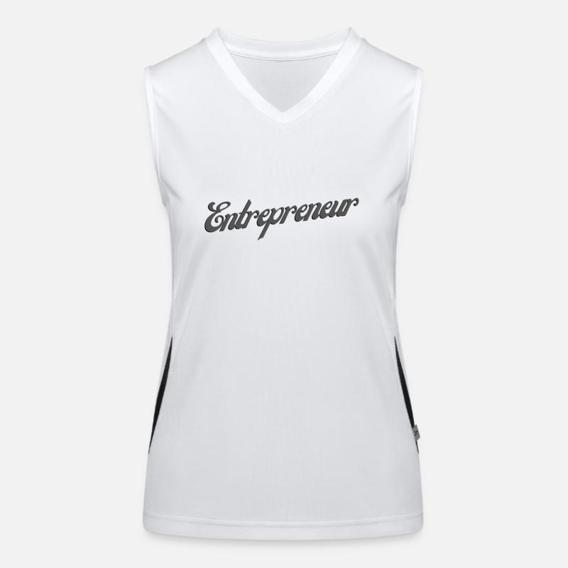 Entrepreneur Design Funktionelles Kontrast-Tank Top für Frauen