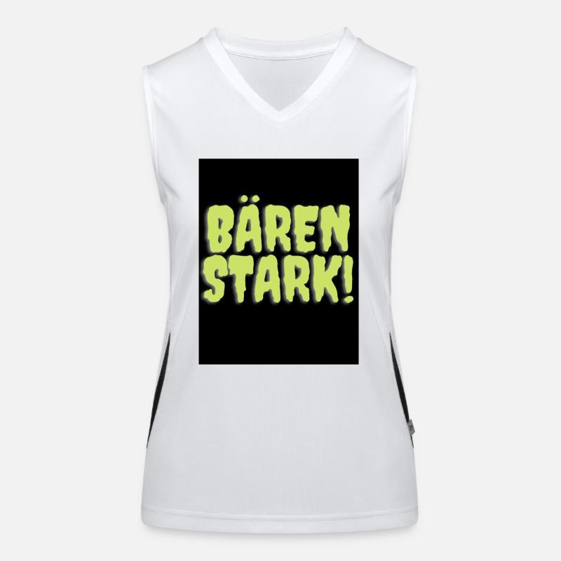 Bären stark Funktionelles Kontrast-Tank Top für Frauen