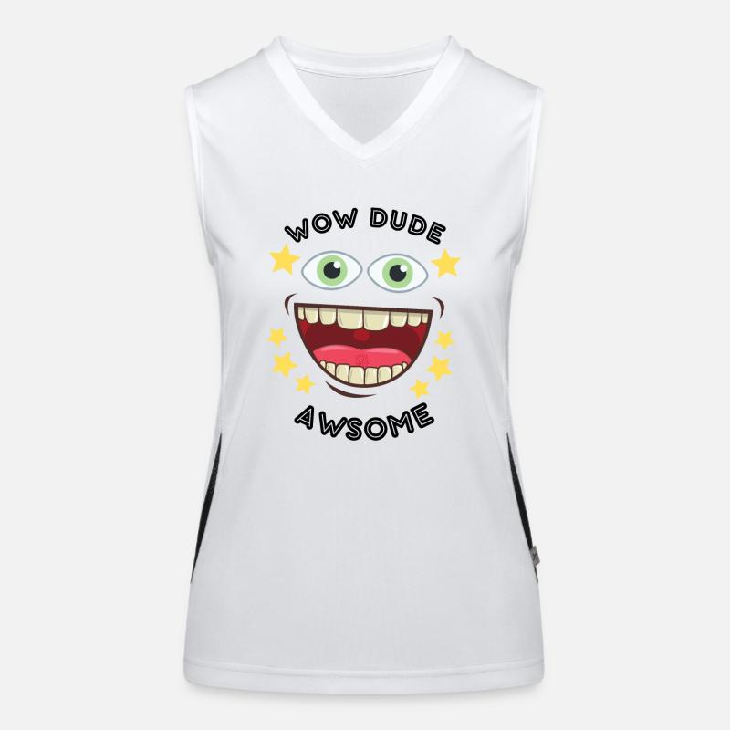 wow mec Débardeur respirant contrasté Femme