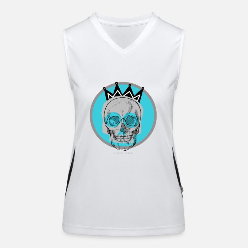 skull 2 Funktionelles Kontrast-Tank Top für Frauen