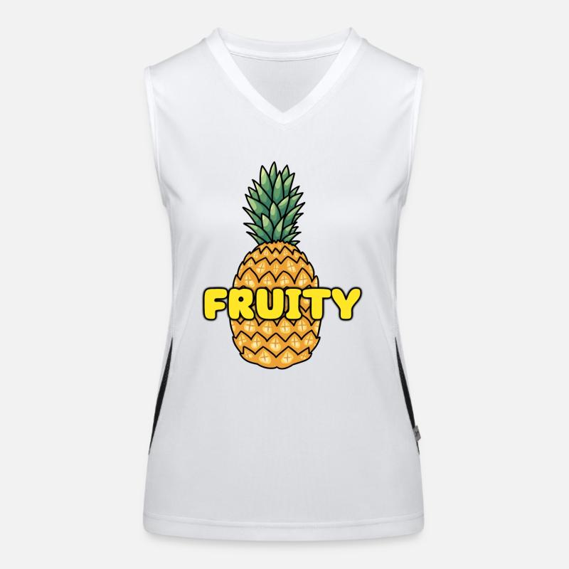 FRUITY PINEAPPLE Women's Functional Contrast Tank Top