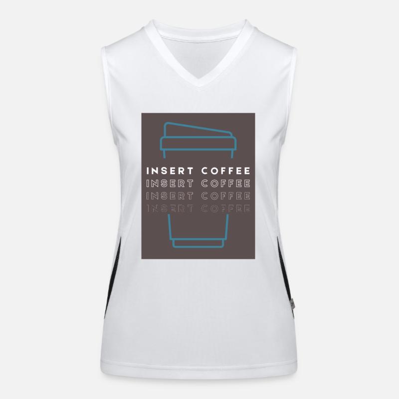 Insert Coffee Cup 2 LTPWBBT Funktionelles Kontrast-Tank Top für Frauen