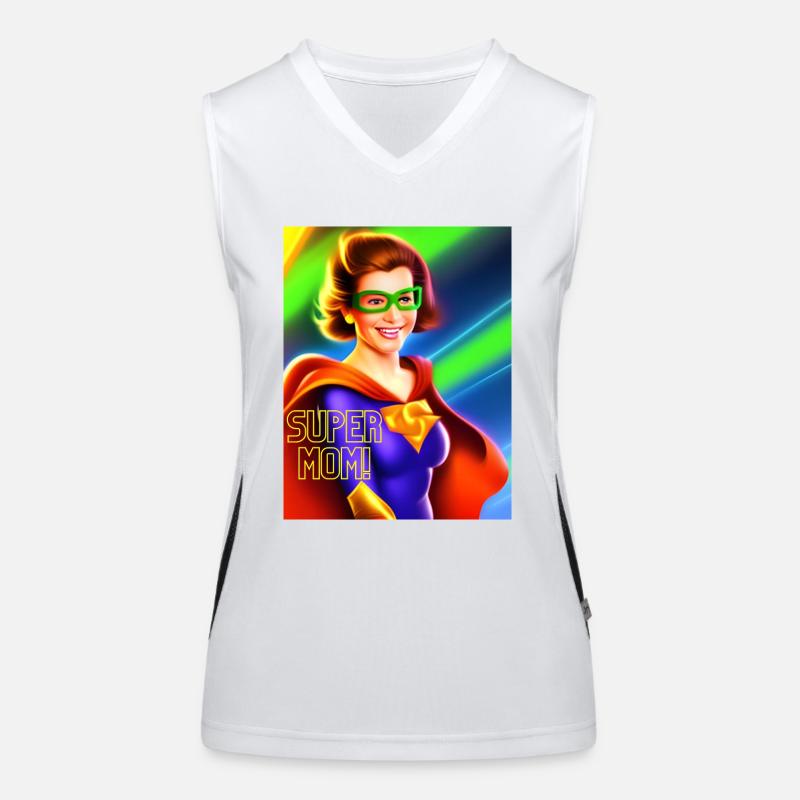 Super Mama! Funktionelles Kontrast-Tank Top für Frauen