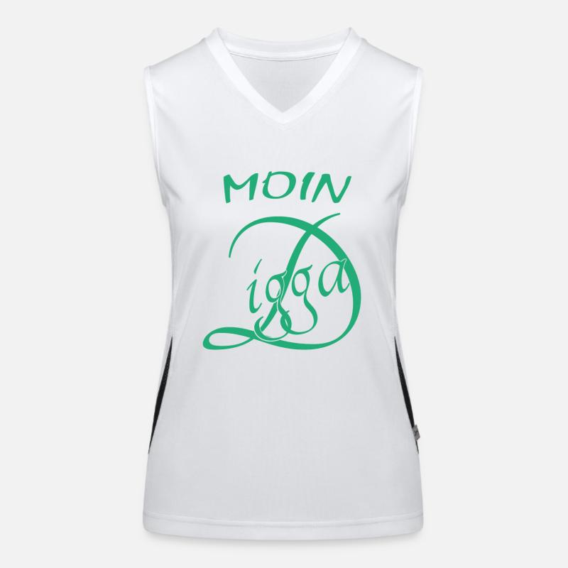 Moin Digga Funktionelles Kontrast-Tank Top für Frauen