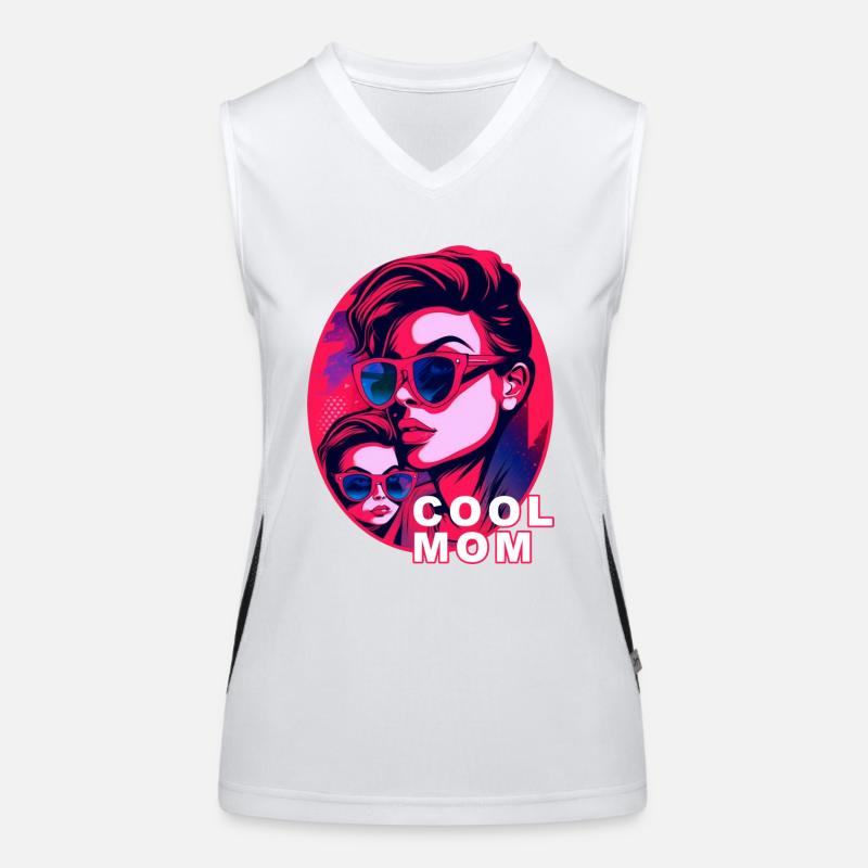 Cool Mom Funktionelles Kontrast-Tank Top für Frauen