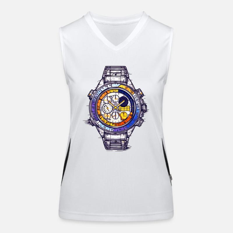A chronograph is a complex complication Women's Functional Contrast Tank Top