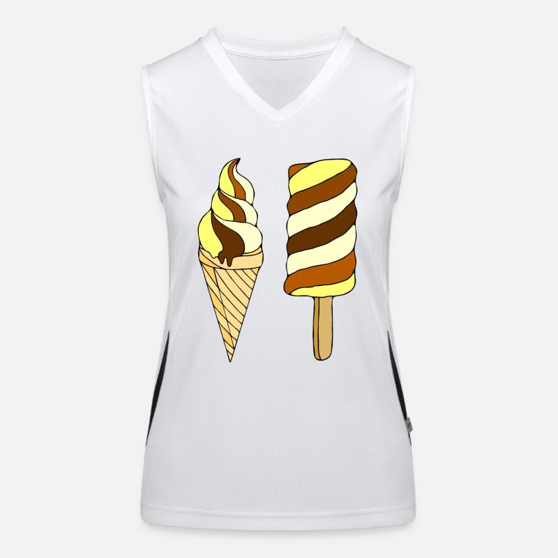 Glace Débardeur respirant contrasté Femme