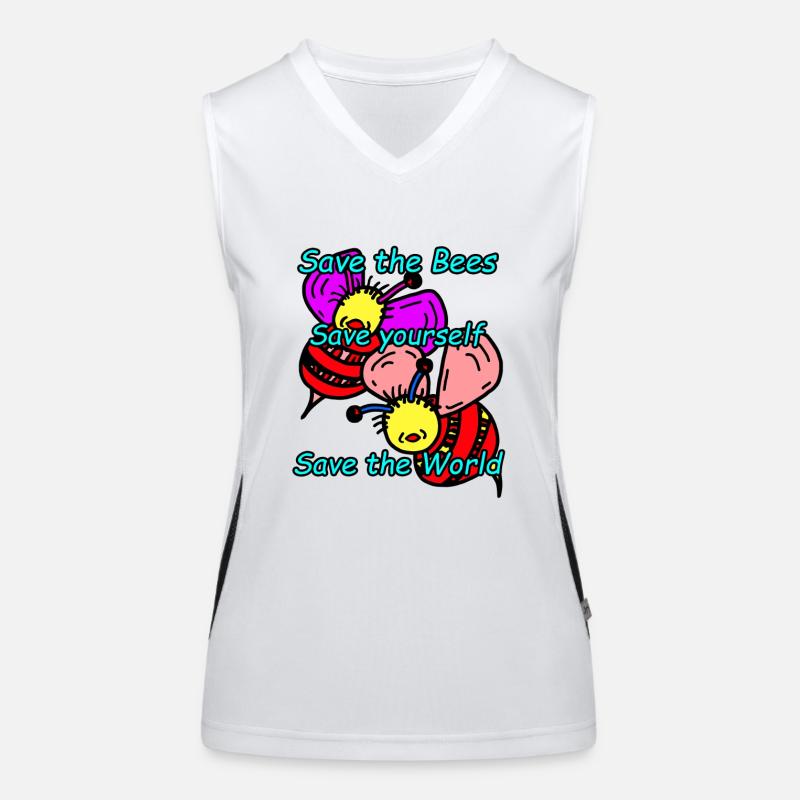 Bienen Funktionelles Kontrast-Tank Top für Frauen