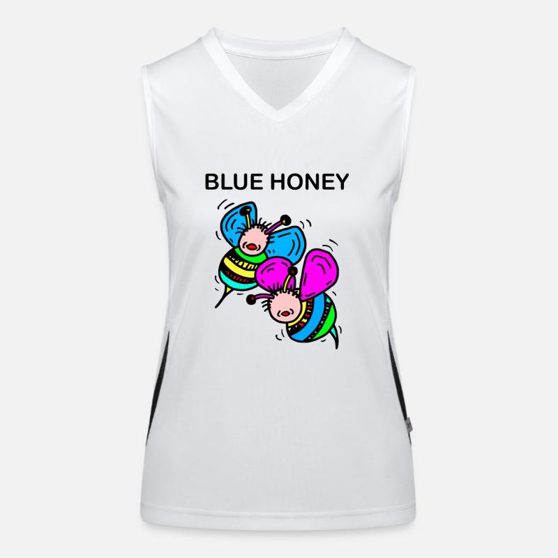 Bees Women's Functional Contrast Tank Top