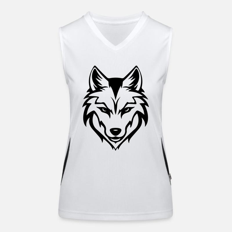 Silhouette de loup Débardeur respirant contrasté Femme