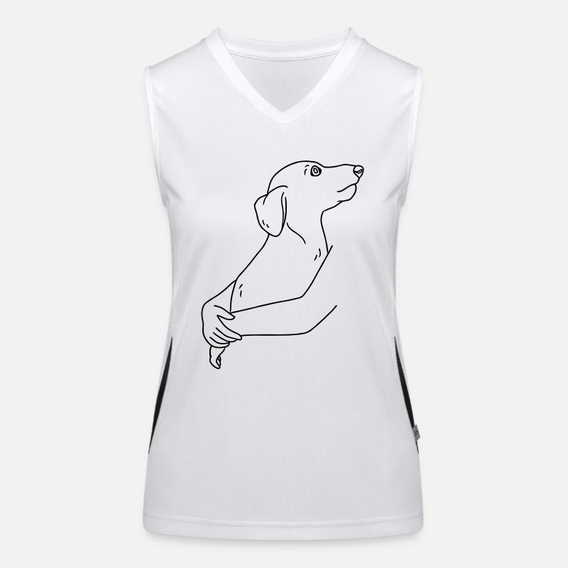 dog lover Women's Functional Contrast Tank Top