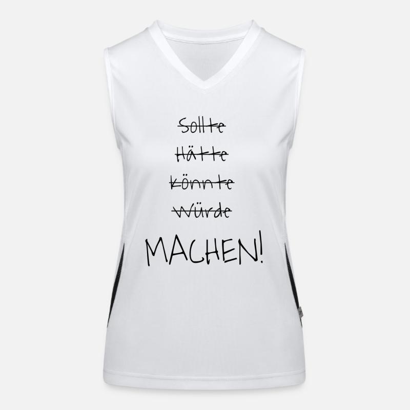 Machen Funktionelles Kontrast-Tank Top für Frauen