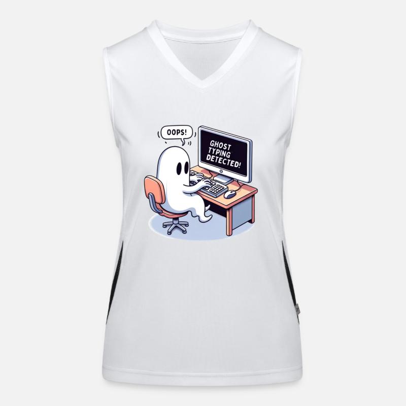 GHOST TYPING DETECTED! - OOPS! Funktionelles Kontrast-Tank Top für Frauen