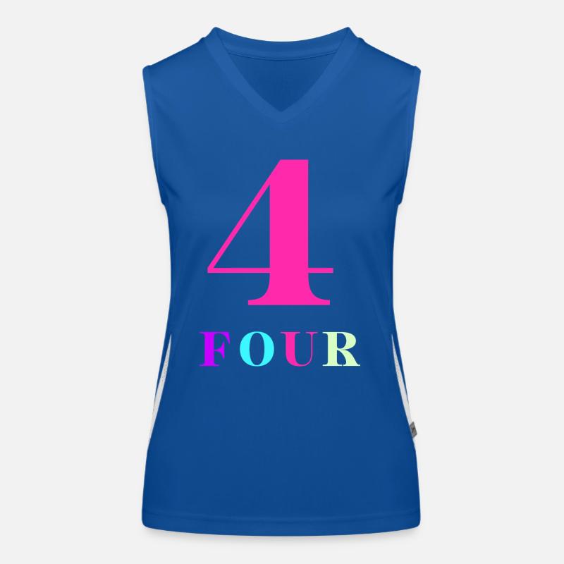 Four-4th Anniversary Women's Functional Contrast Tank Top