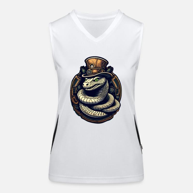 Serpent cobra Débardeur respirant contrasté Femme