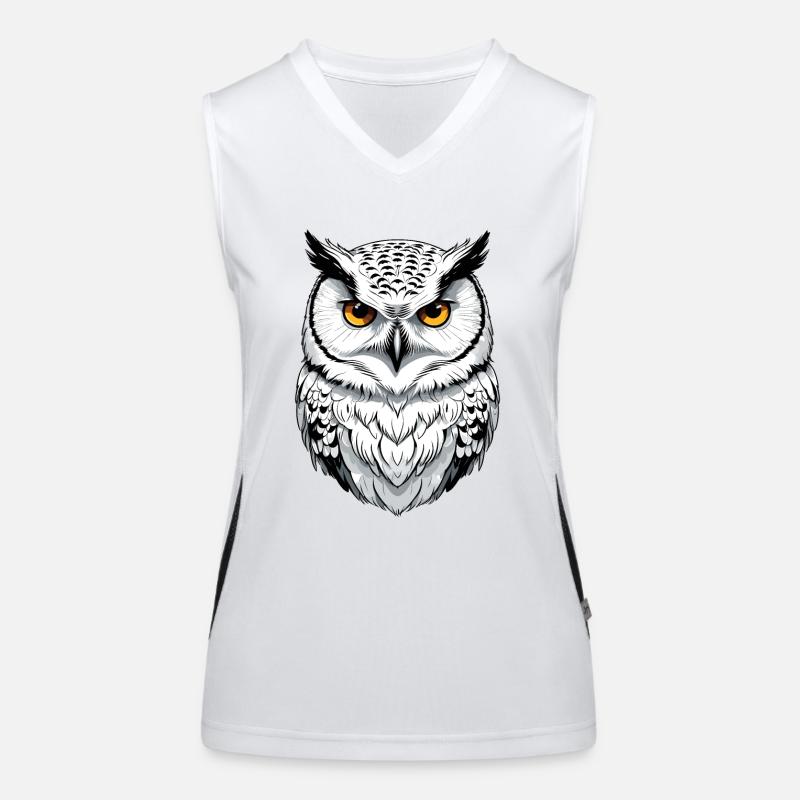 Snowy owl Women's Functional Contrast Tank Top