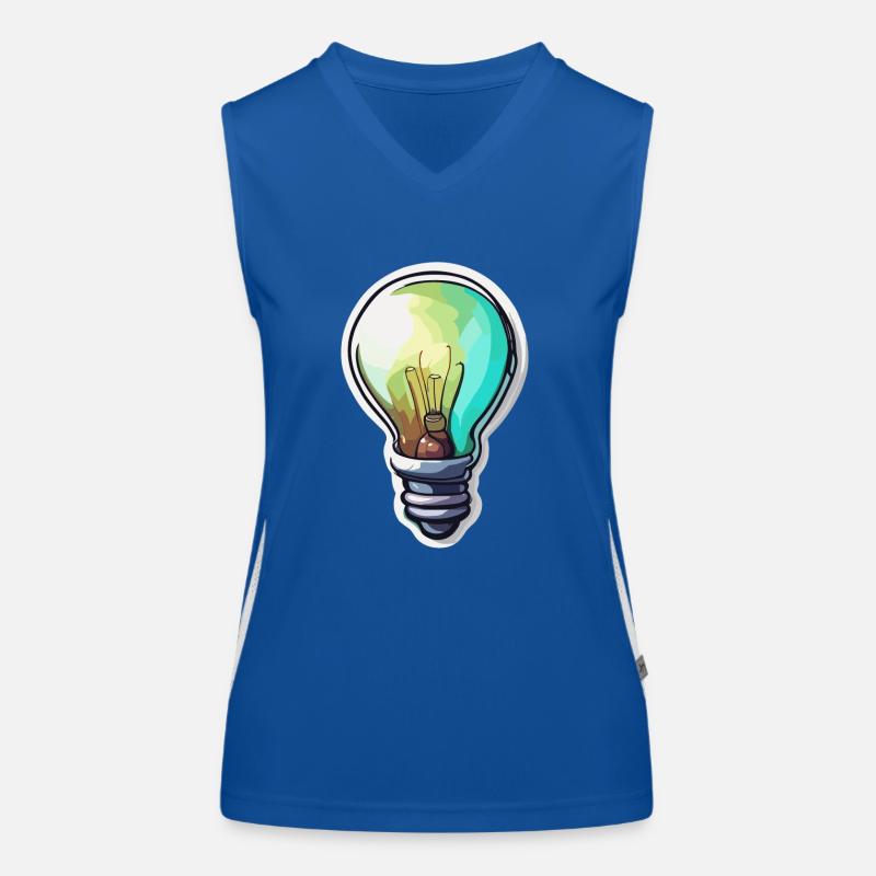Bulb / Bulb / Brightness / Light Women's Functional Contrast Tank Top