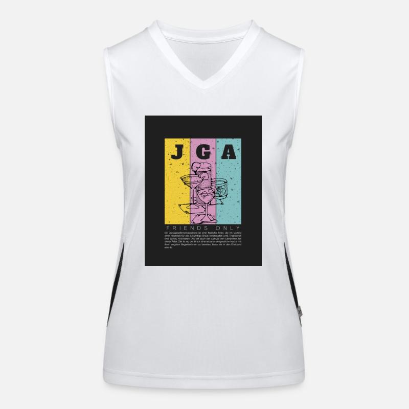 JGA Cocktail Funktionelles Kontrast-Tank Top für Frauen