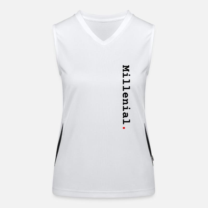 Millennial vertical Women's Functional Contrast Tank Top
