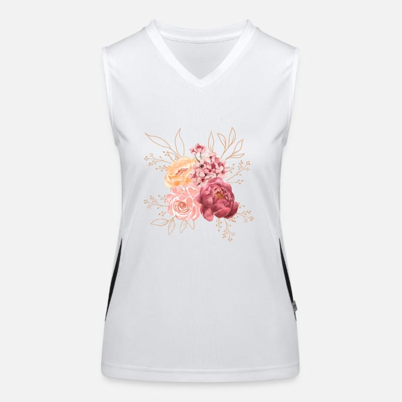 Flower arrangement Women's Functional Contrast Tank Top