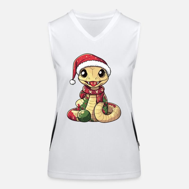 Serpent Cobra Noël Débardeur respirant contrasté Femme