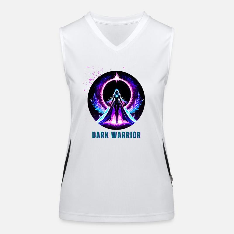 Dunkler Krieger Funktionelles Kontrast-Tank Top für Frauen