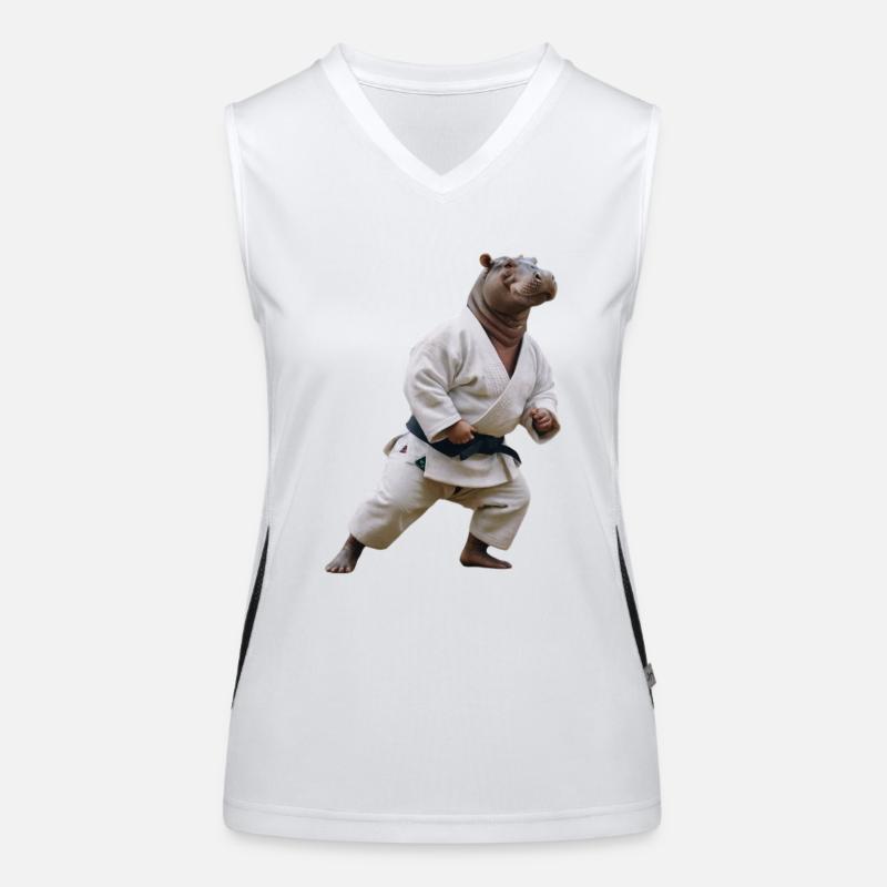 Nilpferd Funktionelles Kontrast-Tank Top für Frauen