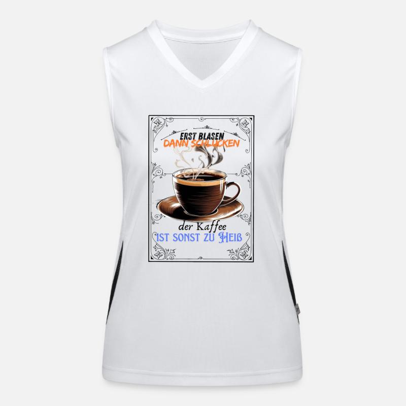 Chemise / sweat à capuche Hot Coffee Débardeur respirant contrasté Femme