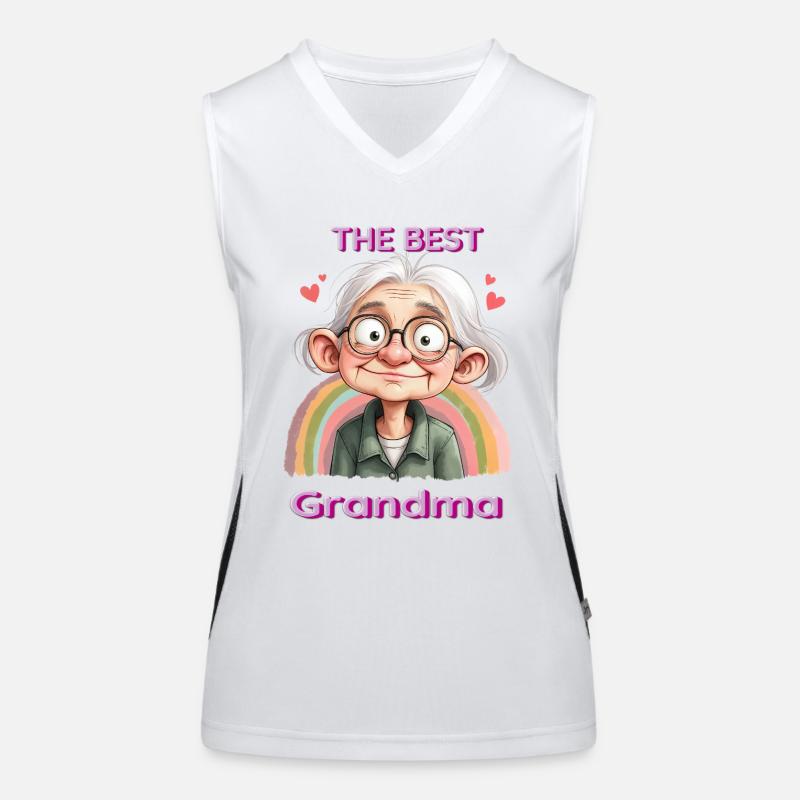 Die beste Großmutter Funktionelles Kontrast-Tank Top für Frauen