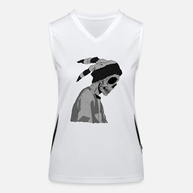 mat skull Women's Functional Contrast Tank Top