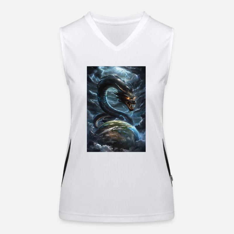 Basilisk Mythology Myth Gift Women's Functional Contrast Tank Top