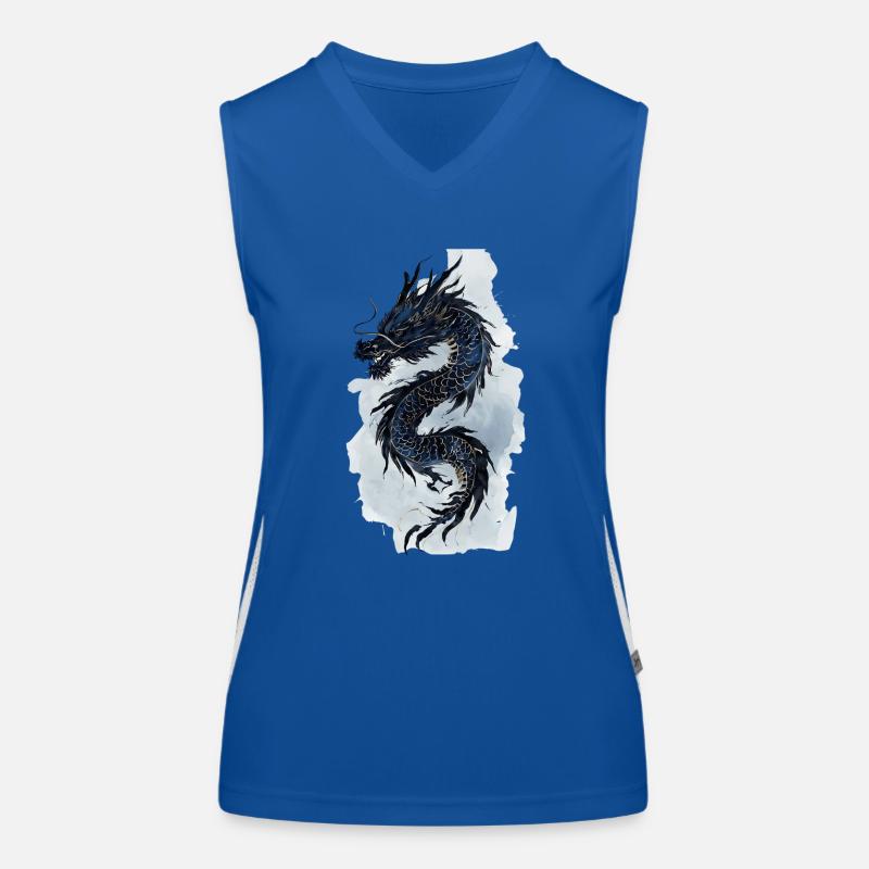 Drache China Mythologie Geschenk Funktionelles Kontrast-Tank Top für Frauen