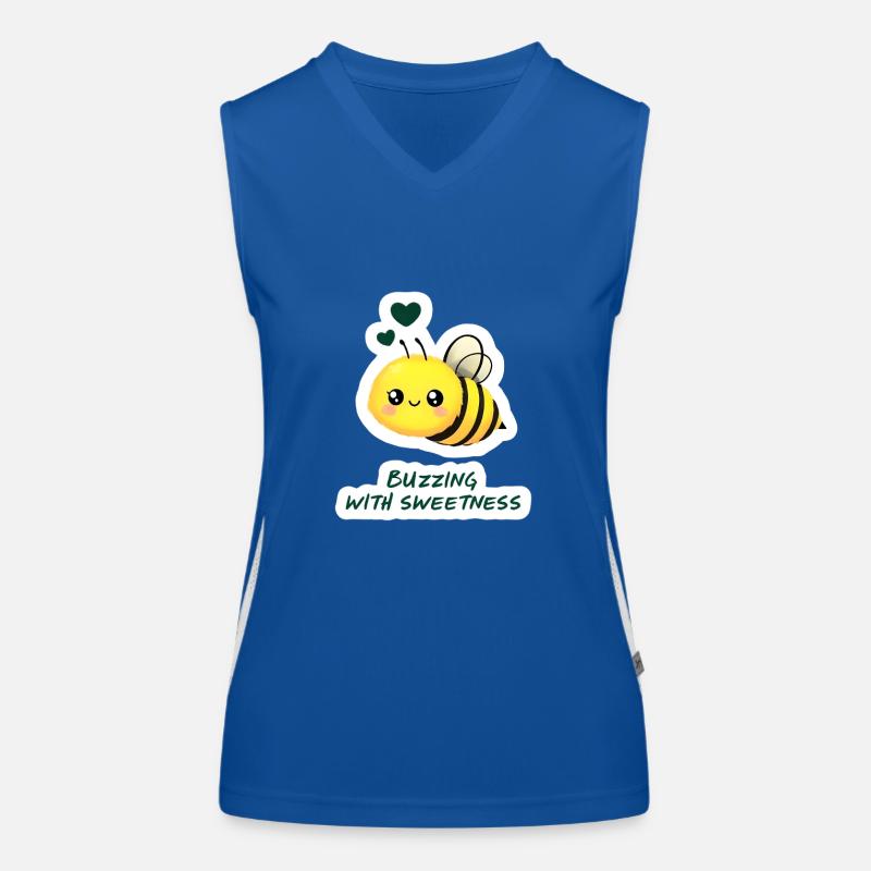 Biene Kinder Spruch Geschenk Funktionelles Kontrast-Tank Top für Frauen