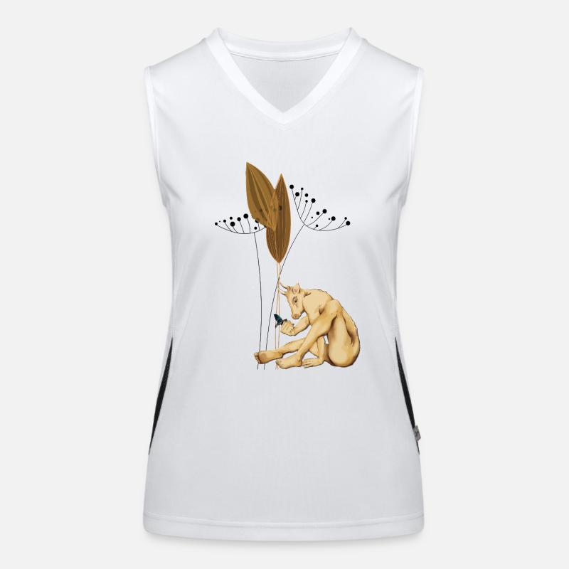 Seedbound Centaur with Dried Pods Women's Functional Contrast Tank Top