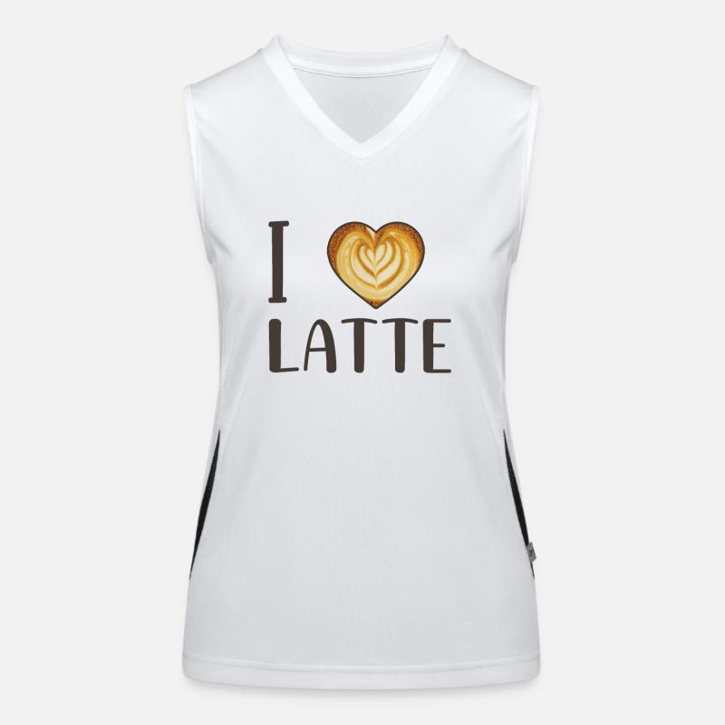 Latte Macchiato Geschenk Funktionelles Kontrast-Tank Top für Frauen